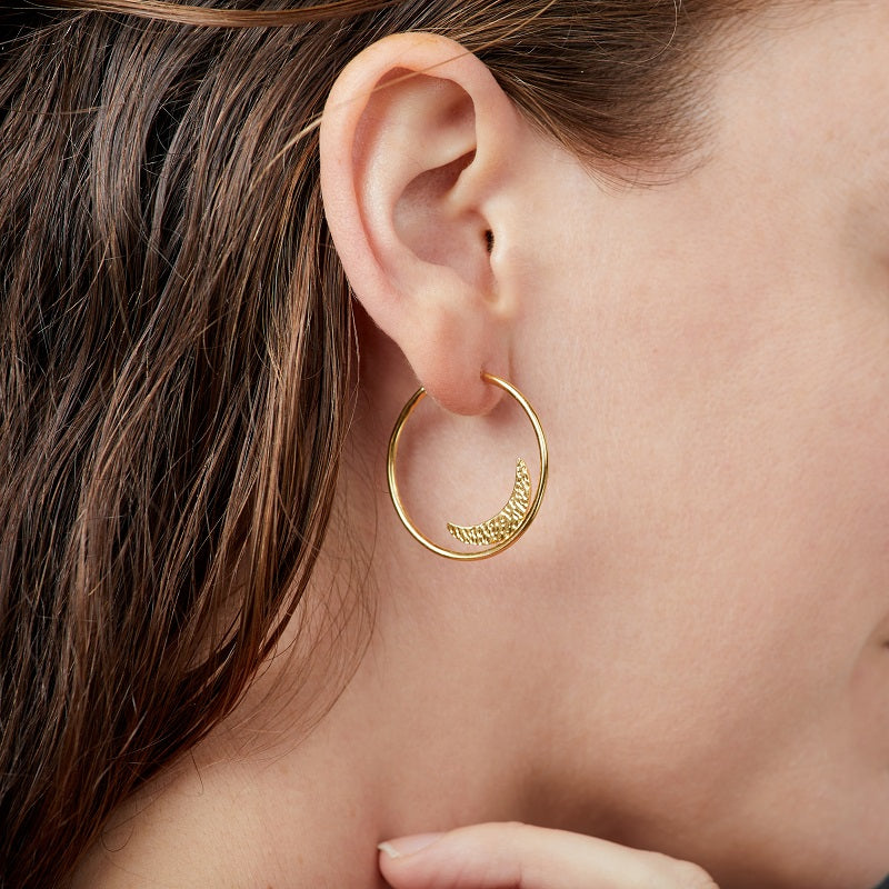 Round Designer Earring