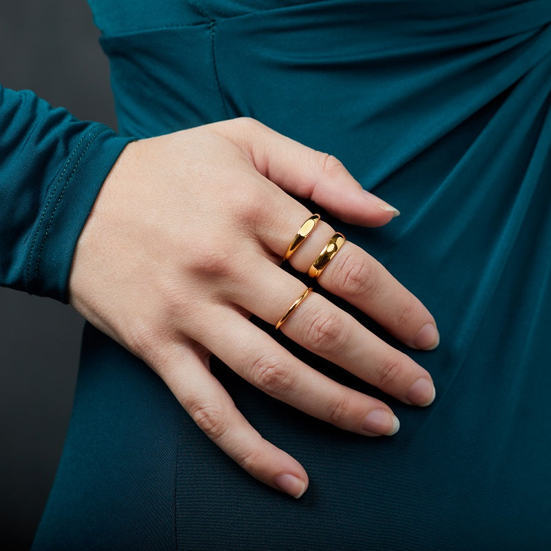 Simple Stylish Sterling Silver Bands
