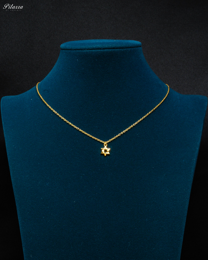 Gold Plated Silver Star Pendant
