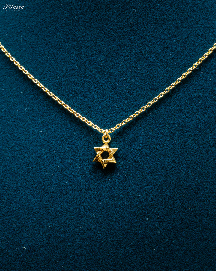 Gold Plated Silver Star Pendant