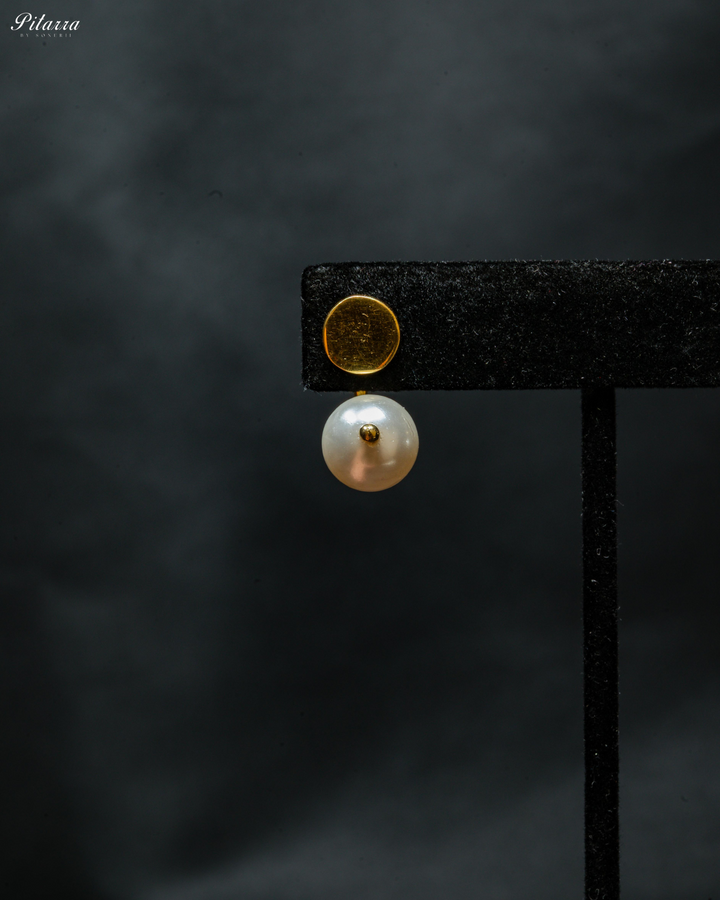 Gold Plated Pearl Studs Earrings