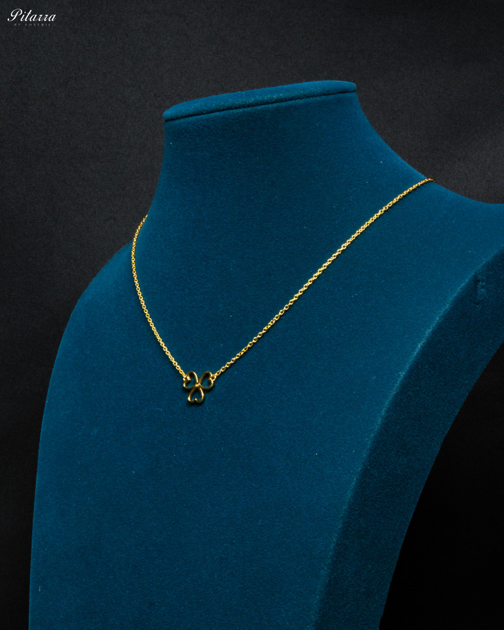 Gold Plated Silver Three Heart Pendant