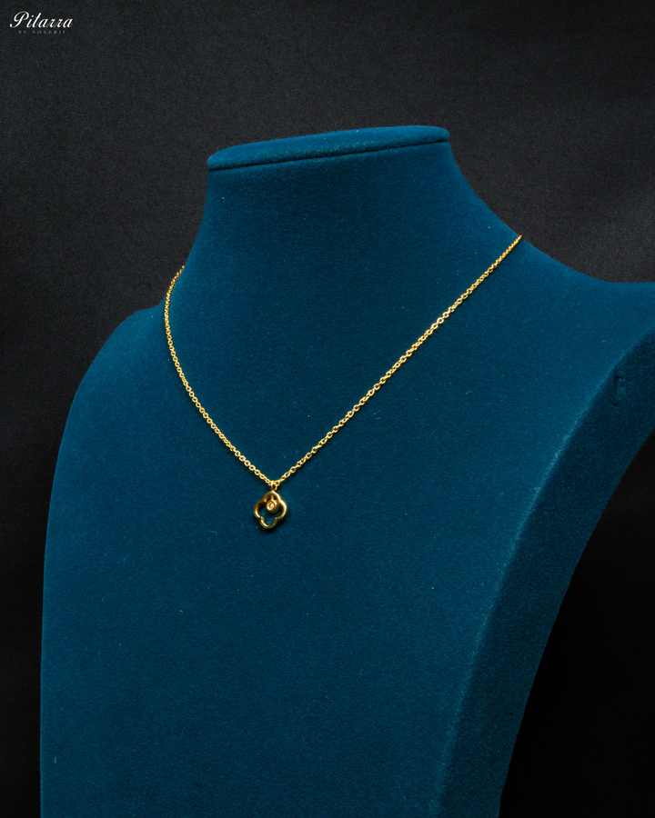 Gold Plated Silver Clover Pendant