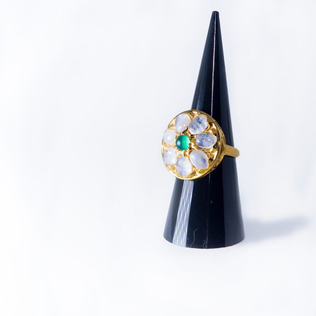 Gold Flower Shape Ring