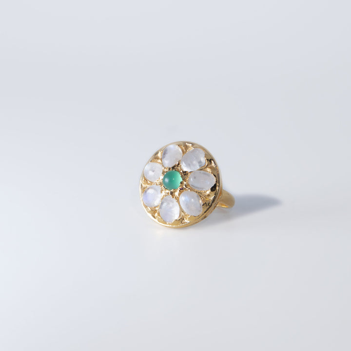 Gold Flower Shape Ring