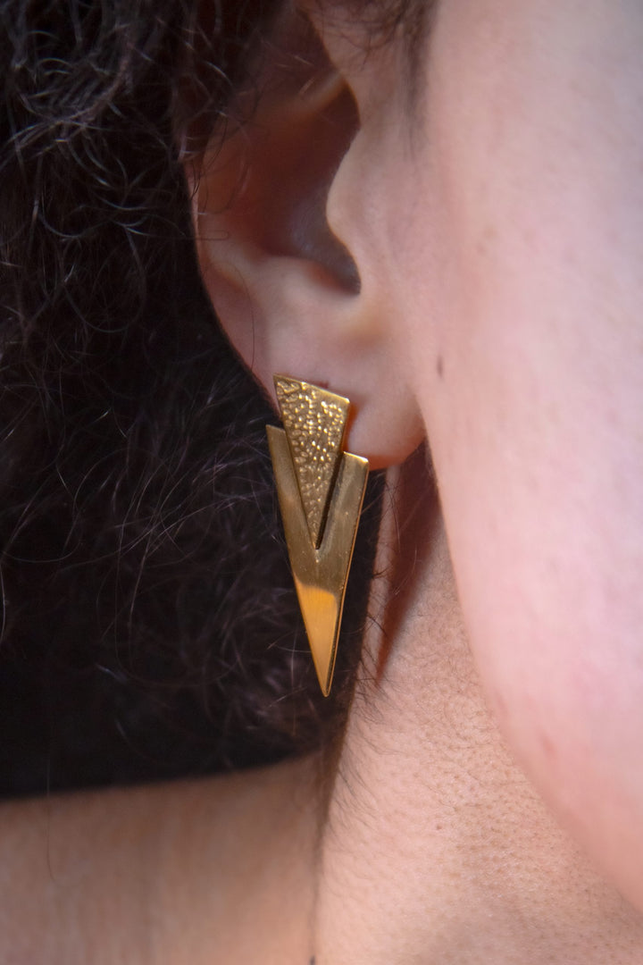 Large Triangle Earring