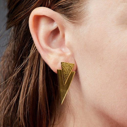 Large Triangle Earring